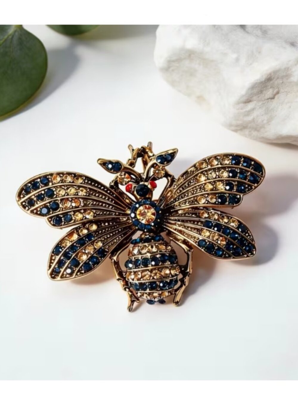 🍏50% OFF/3+...Rhinestone Bee Brooch